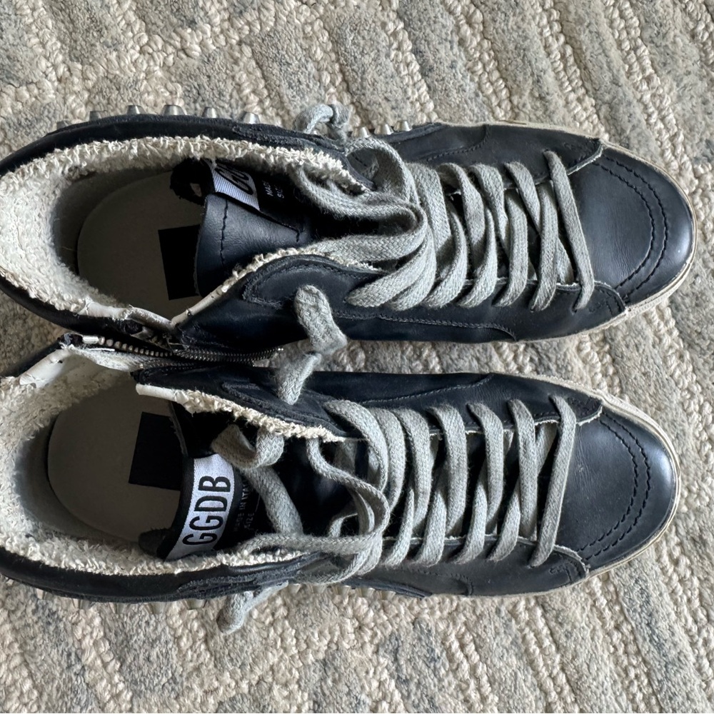 Golden Goose Studded high top Slide Sneakers in Black, 37 - Picture 4 of 6